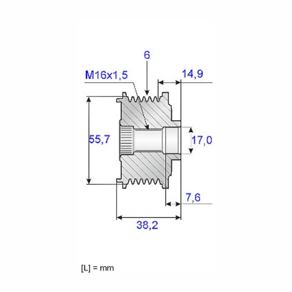 ALTERNATÖR KASNAĞI MERCEDES SPRINTER 208,210,21,308,310,312,408,410,412.D