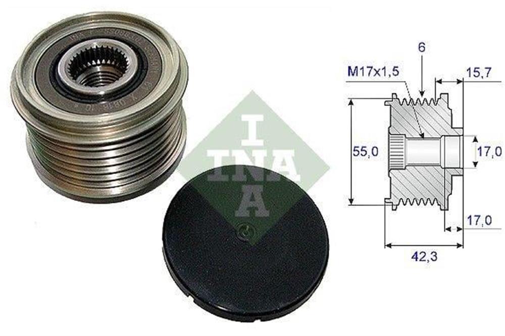 ALTERNATÖR KASNAĞI RENAULT CAPTUR-KANGO LATITUDE-MGN II-III-SYMBOLIII-DUSTER-LODGY-LOGAN 1.5DCİ