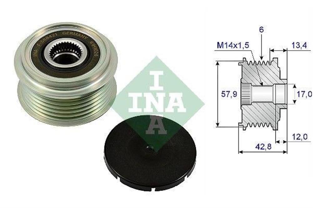 ALTERNATÖR KASNAĞI TOYOTA URBAN CRUISER-VERSO S 1.4D-4D (10-16) SUBARU TREZIA 1.4D 11=>