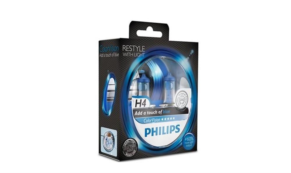 AMPUL H4 12V 60/55W MAVİ COLOR VISION