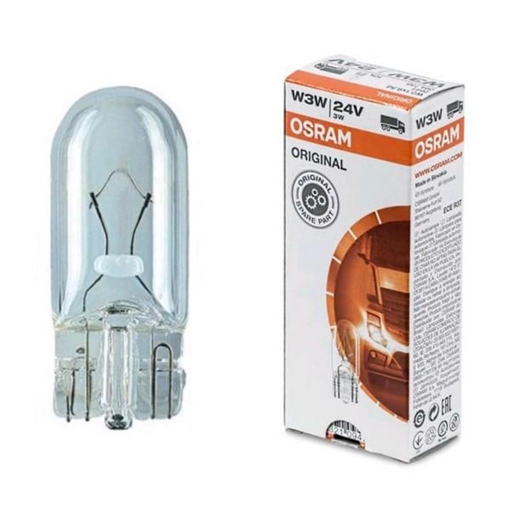 AMPUL W3W 3W 24V T10 ORTA DİPSİZ