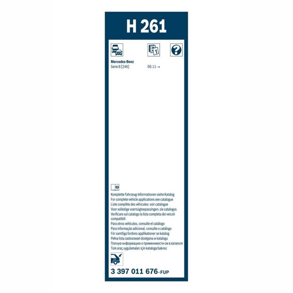 Arka Cam Sileceği - Plastik - [260 mm]