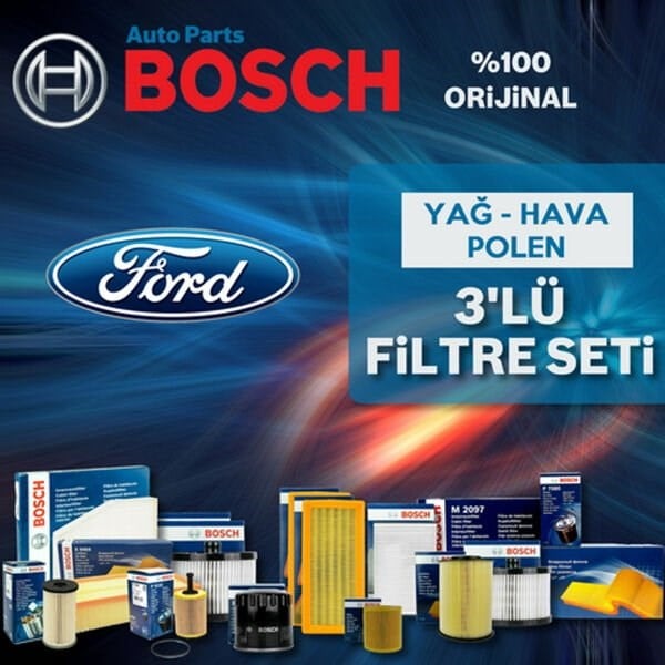 Bosch Ford C-Max 1.6 Tdci Filtre Bakım Seti 2007-2010 3NP