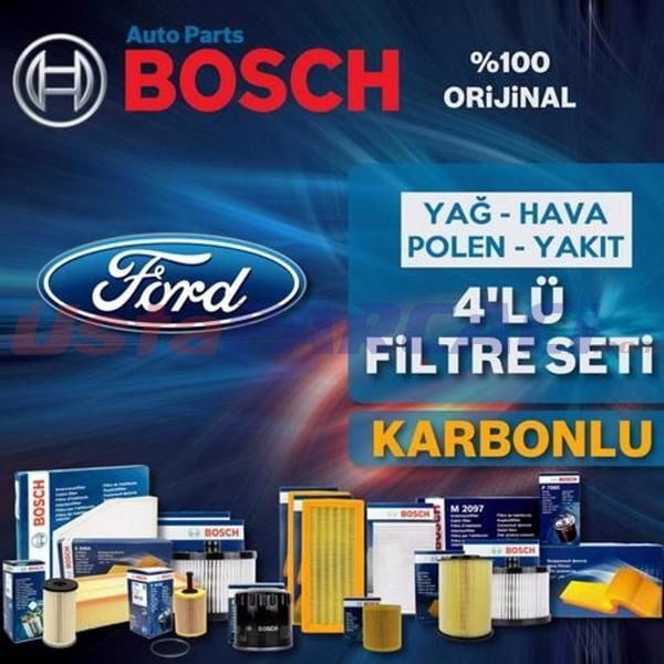 Bosch Ford Focus 1.6 Tdci Filtre Bakım Seti 2007-2010 4KP