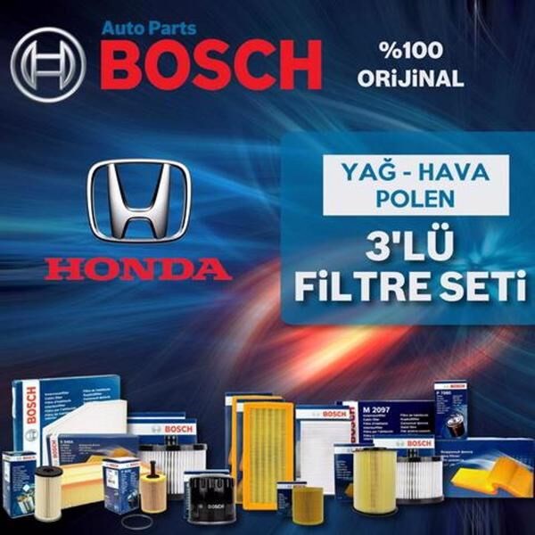 Bosch Honda City 1.4 L13Z Filtre Bakım Seti 2009-2011 3NP