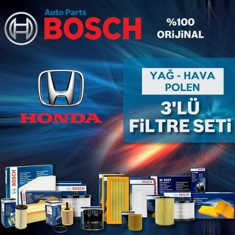Bosch Honda Civic 1.6 FC5 Filtre Bakım Seti 2017-2020 3NP