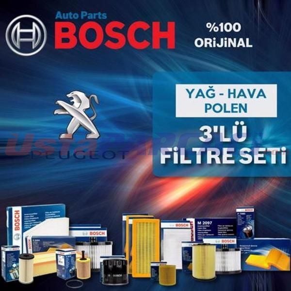 Bosch Peugeot 307 1.4 Hdi Filtre Bakım Seti 2001-2009 3NP