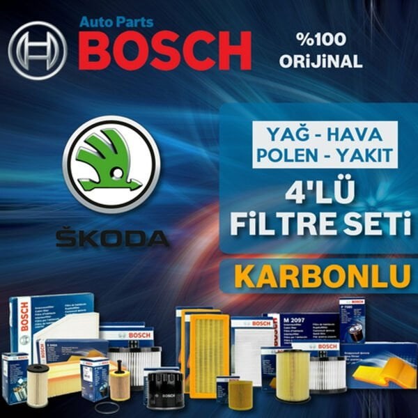 Bosch Skoda Octavia 1.6 Tdi Filtre Bakım Seti 2013-2019 4KP CRKB-CXXB-DBKA