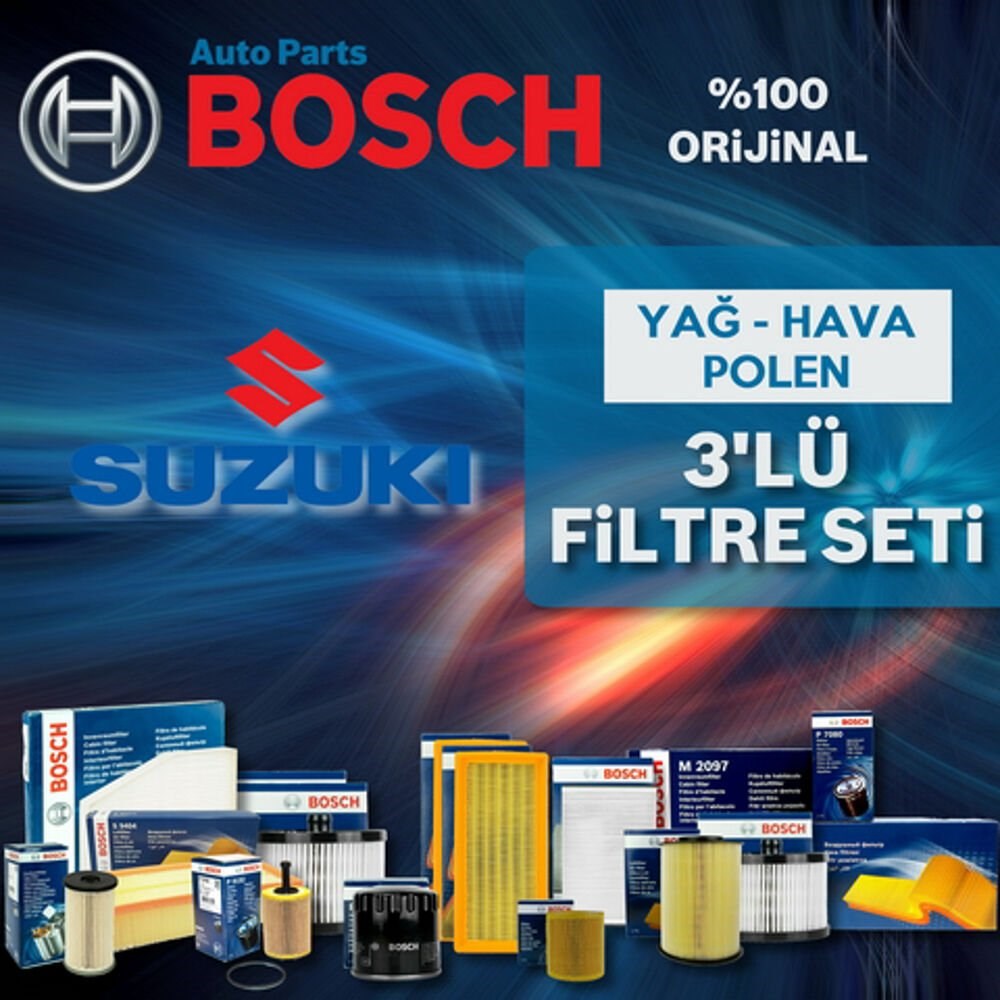Bosch Suzuki Sx4 1.6 88kw Filtre Bakım Seti 2009-2020 3NP