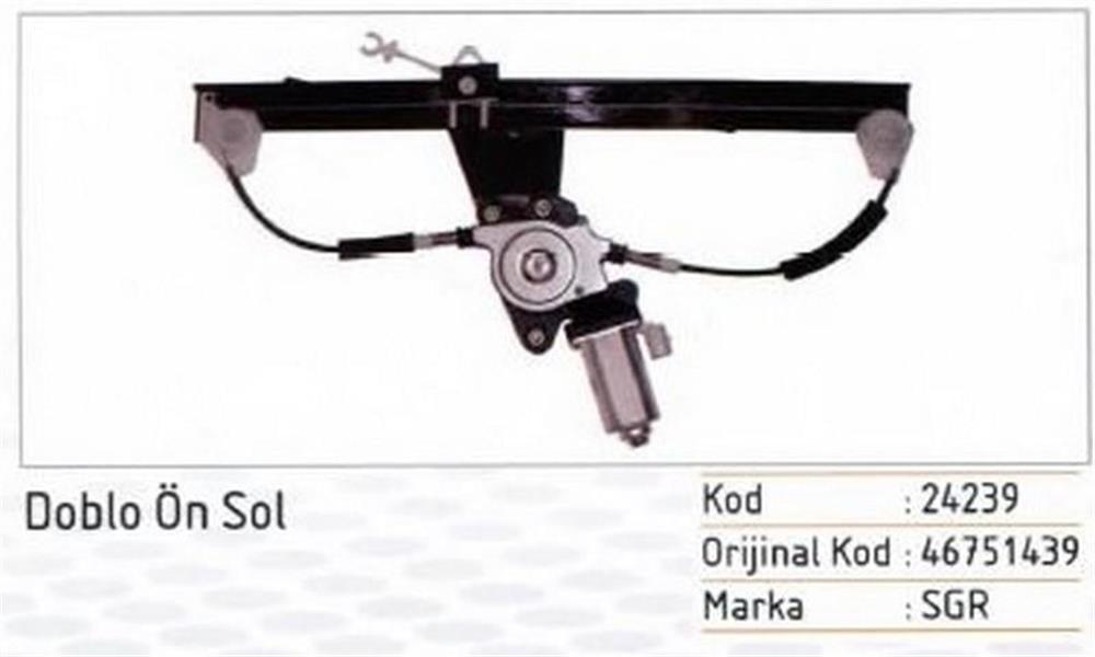 CAM KRİKOSU FIAT DOBLO [ÖN SAĞ] KOMPLE