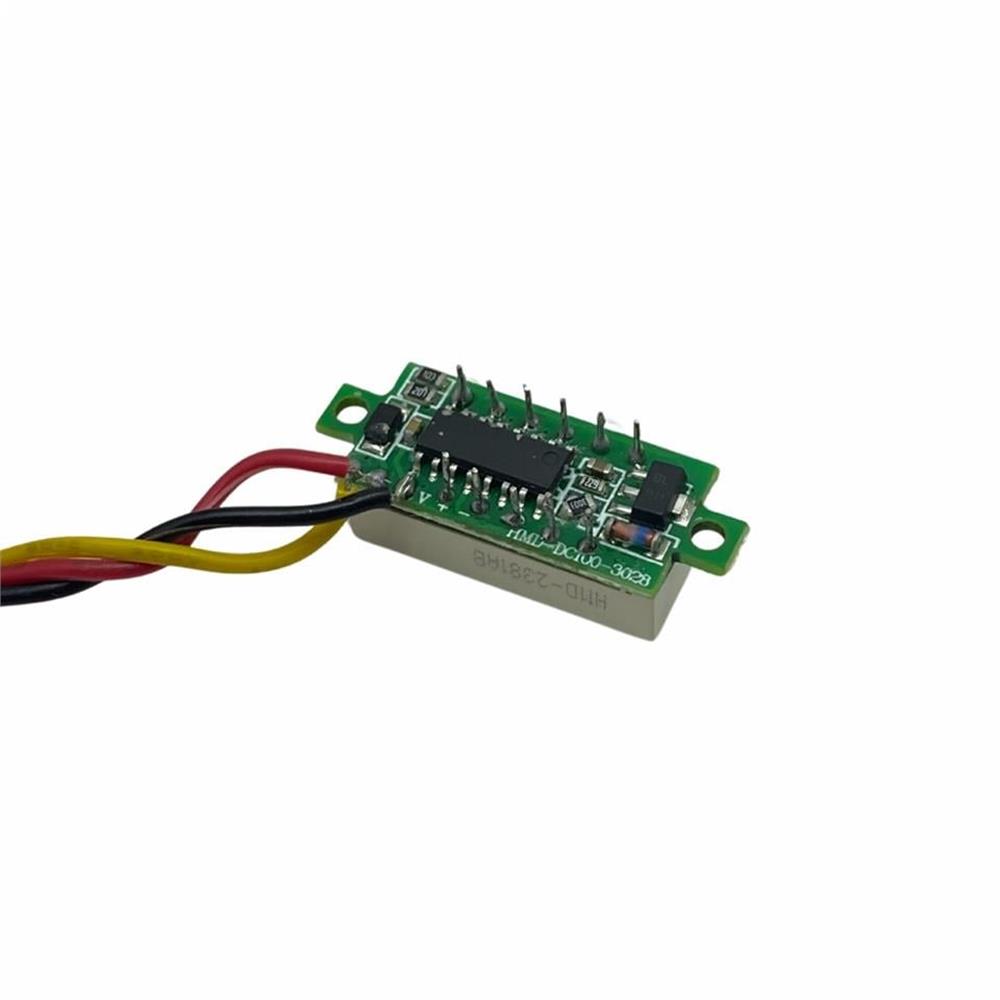 Dijital DC Voltmetre 0-100V Mavi Rakam ÇerçevesizDikdörgen Küçük