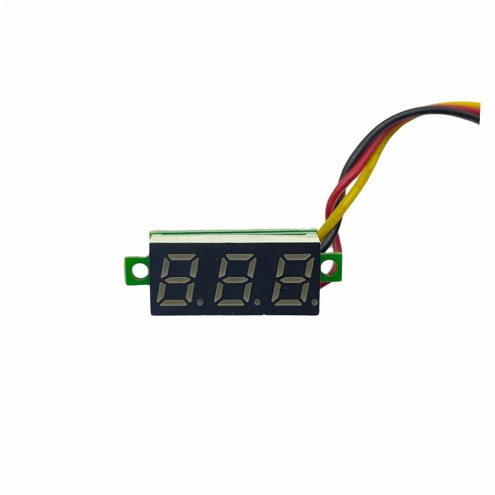 Dijital DC Voltmetre 0-100V Mavi Rakam ÇerçevesizDikdörgen Küçük