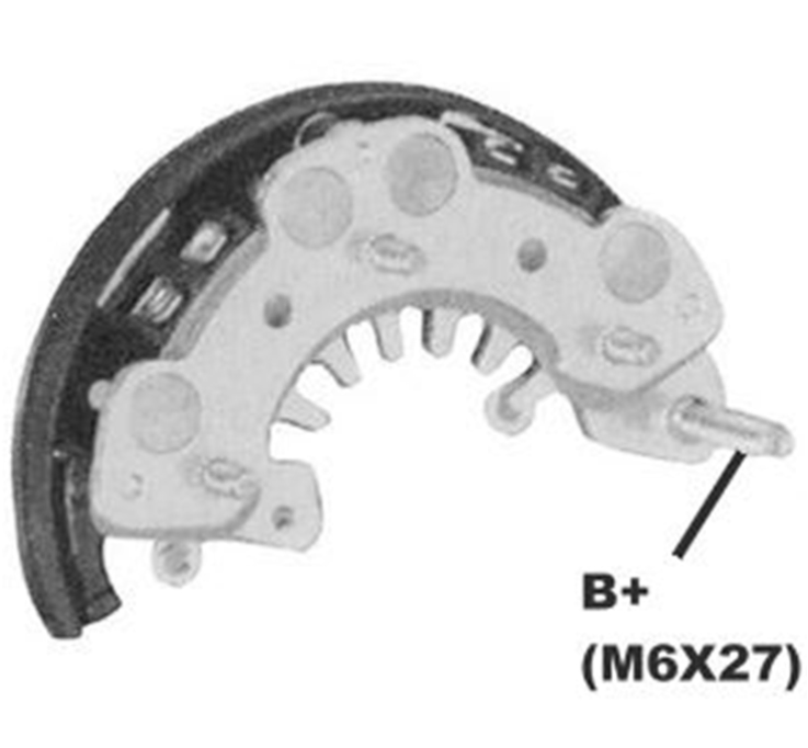 DİOT TABLASI 4 DİOLU 6mm CİVATALAI NISSAN SENTRA HİTACHİ TİPİ