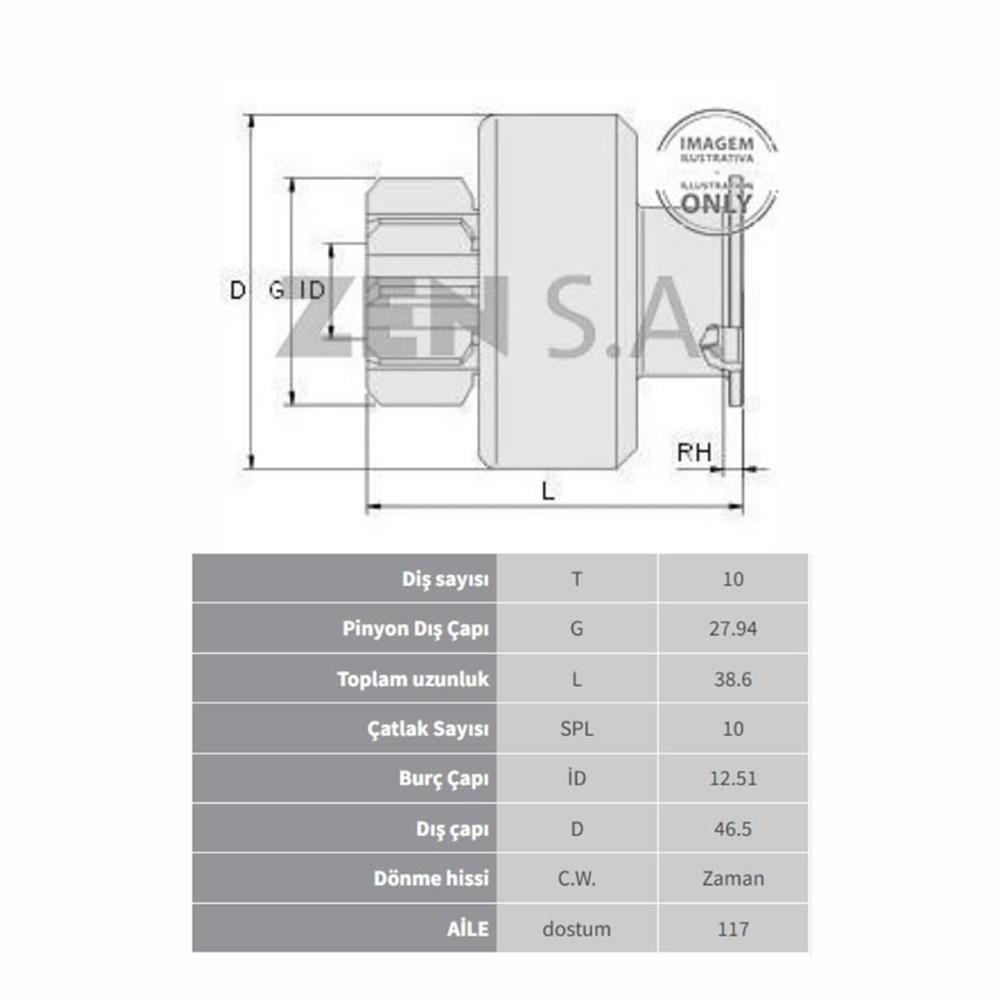 DİŞLİ 10 DİŞ FIAT ALBEA 1.4 BENZINLI