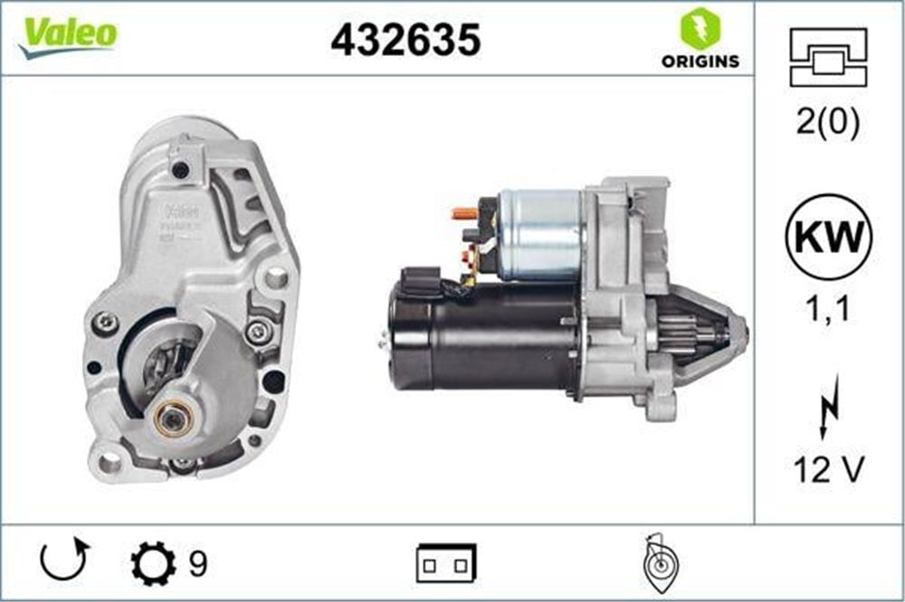 MARS MOTORU 12V 9DİŞ 1.1KW BMW 520 525 R1100