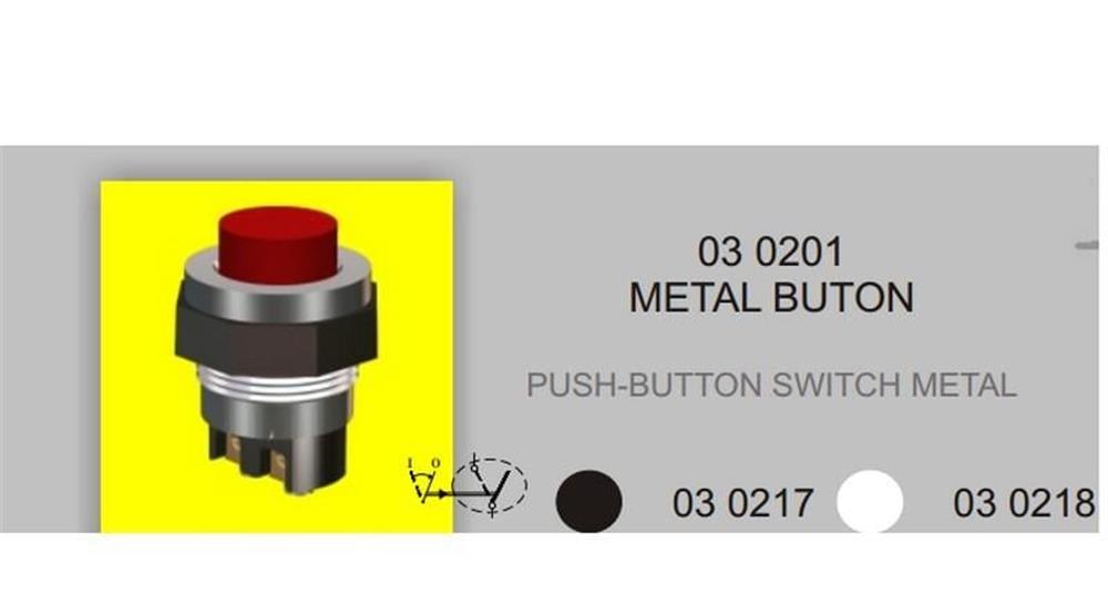 METAL BUTON KORNA DÜĞMESİ