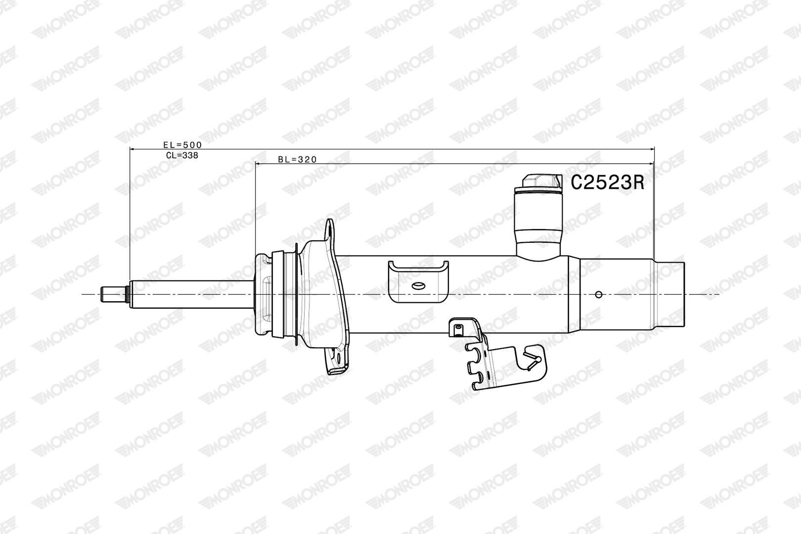 MONROE C2523R | Amortisör Ön Sağ F30 F22 11 >