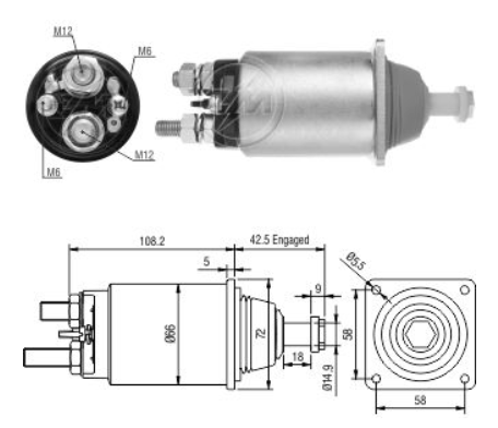 OTOMATİK BOSCH TİPİ 24V DAF YENI MODEL UZUN CIVATA