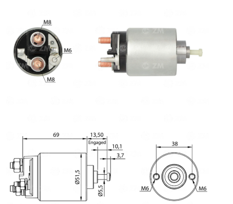 OTOMATİK MOTORCRAFT TİPİ 12V FORD FIESTA / FOCUS /