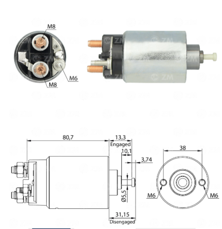 OTOMATİK MOTORCRAFT TİPİ 12V FORD FIESTA / ESCORT