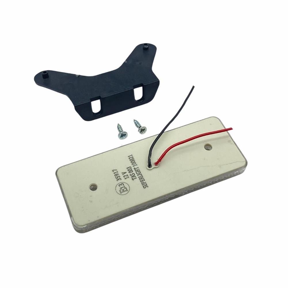 SİDE MARKER 12V 4 LED SMD BEYAZ ARKASI DÜZ ( E BELGELİ )