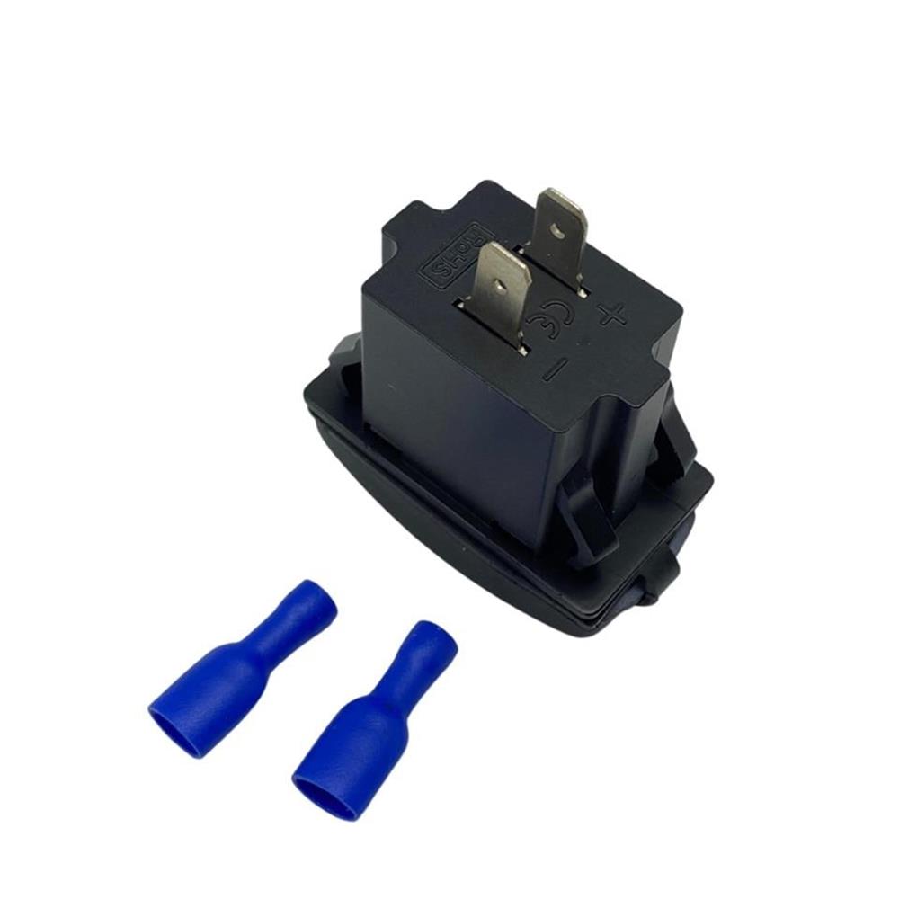 USB Şarj Port Marine Kırmızı Işıklı Dikdörtgen 12V24V