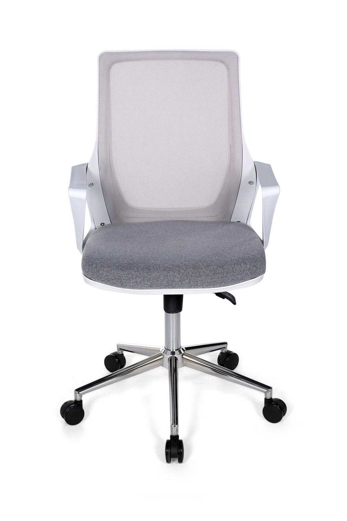 Ofisbazaar Alf Beyaz Fileli Çalışma Koltuğu | Ergonomik Şef ve Toplantı Koltuğu Gri