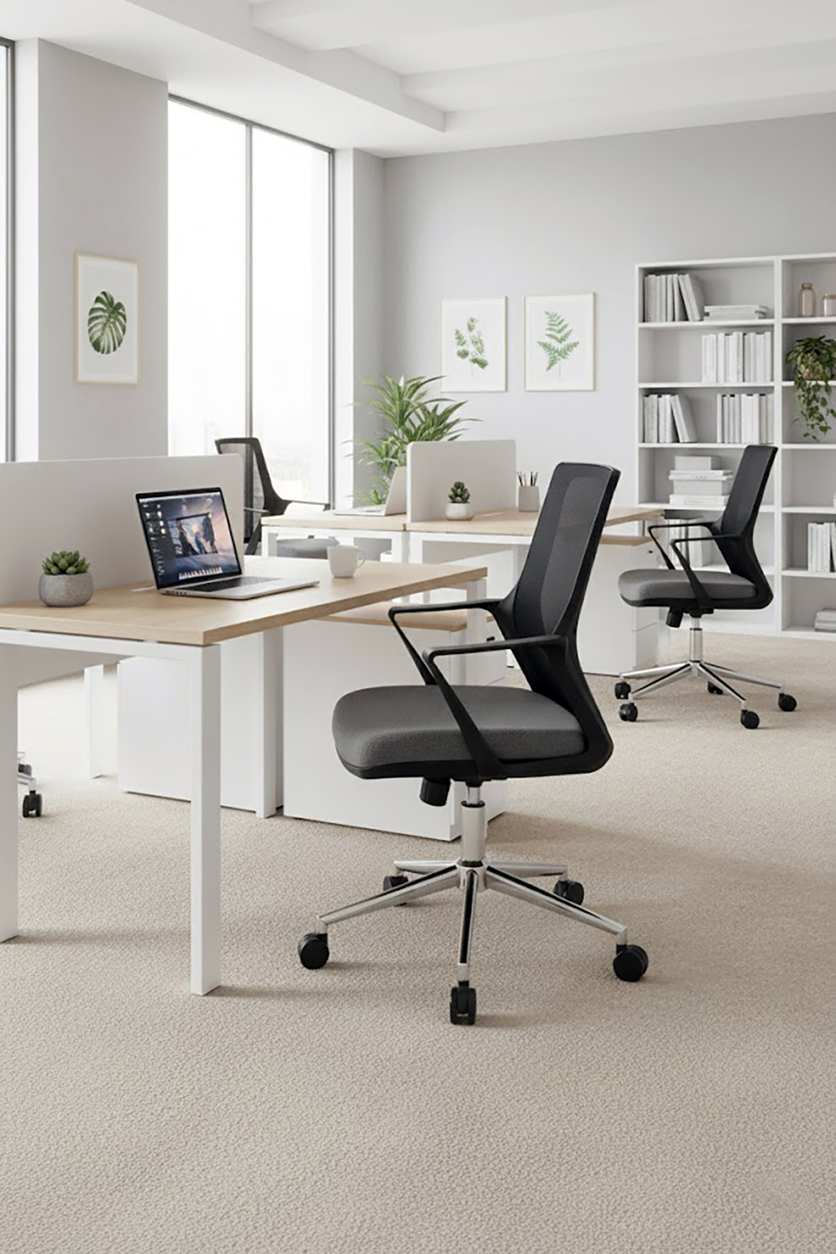 Ofisbazaar Alf Fileli Çalışma Koltuğu | Ergonomik Şef ve Toplantı Koltuğu Gri