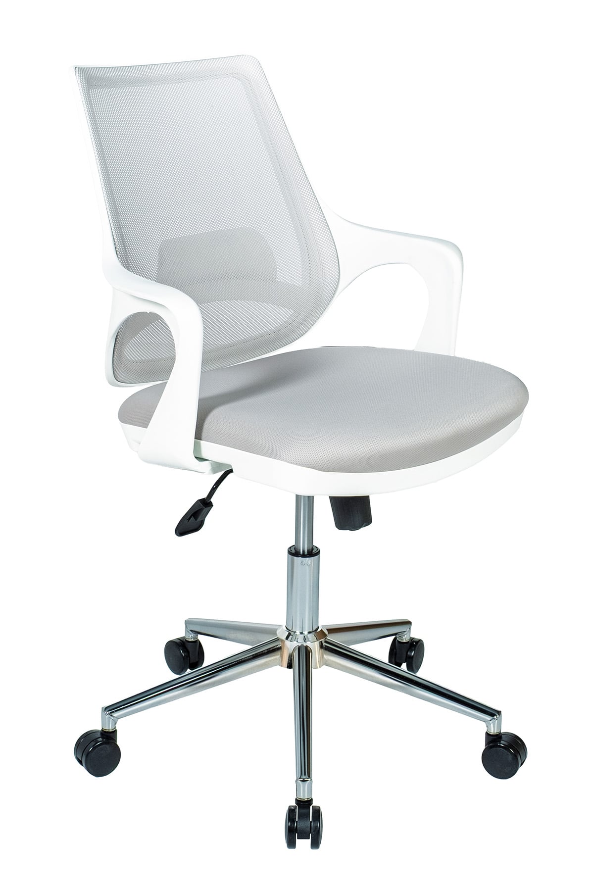 Ofisbazaar Buya Beyaz Fileli Çalışma Koltuğu | Ergonomik Şef ve Toplantı Koltuğu Gri