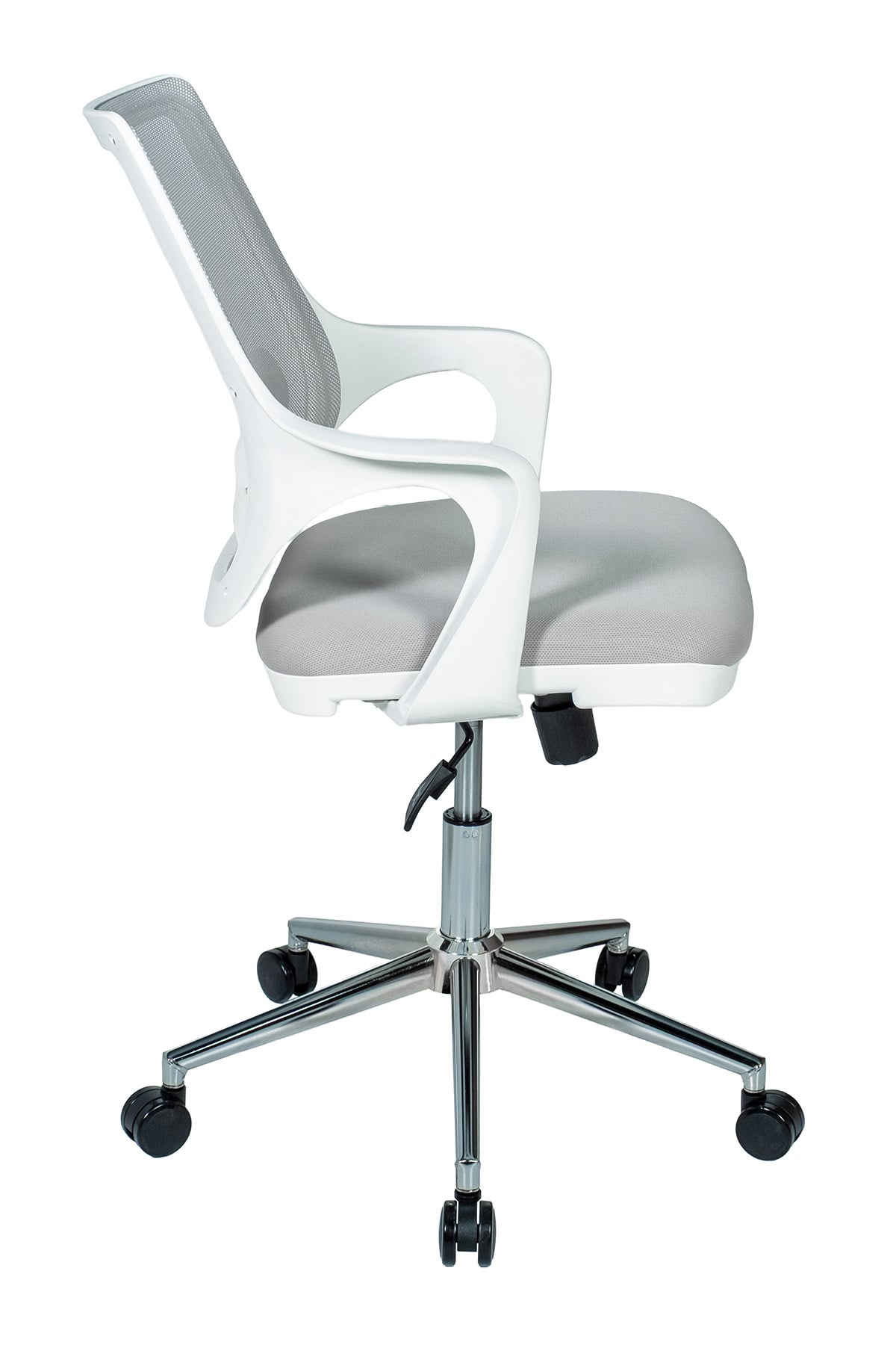 Ofisbazaar Buya Beyaz Fileli Çalışma Koltuğu | Ergonomik Şef ve Toplantı Koltuğu Gri