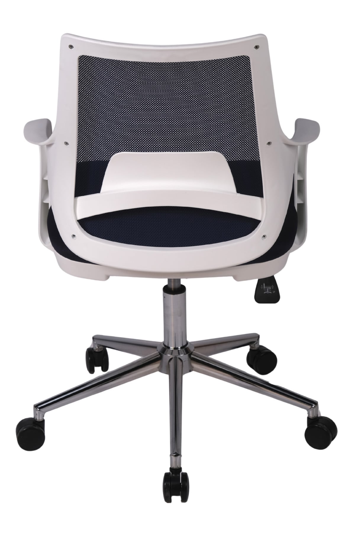 Ofisbazaar Buya Beyaz Fileli Çalışma Koltuğu | Ergonomik Şef ve Toplantı Koltuğu Siyah Fileli