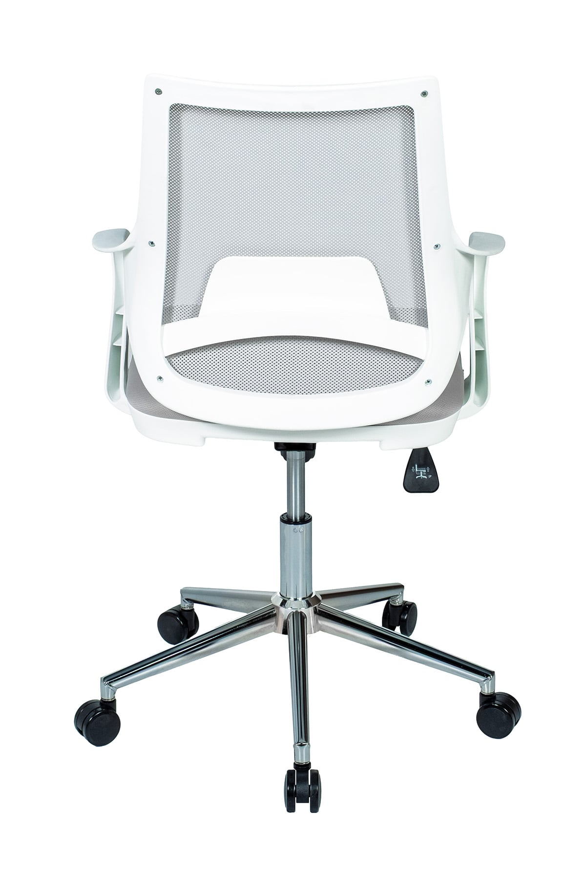 Ofisbazaar Buya Beyaz Fileli Çalışma Koltuğu | Ergonomik Şef ve Toplantı Koltuğu Gri