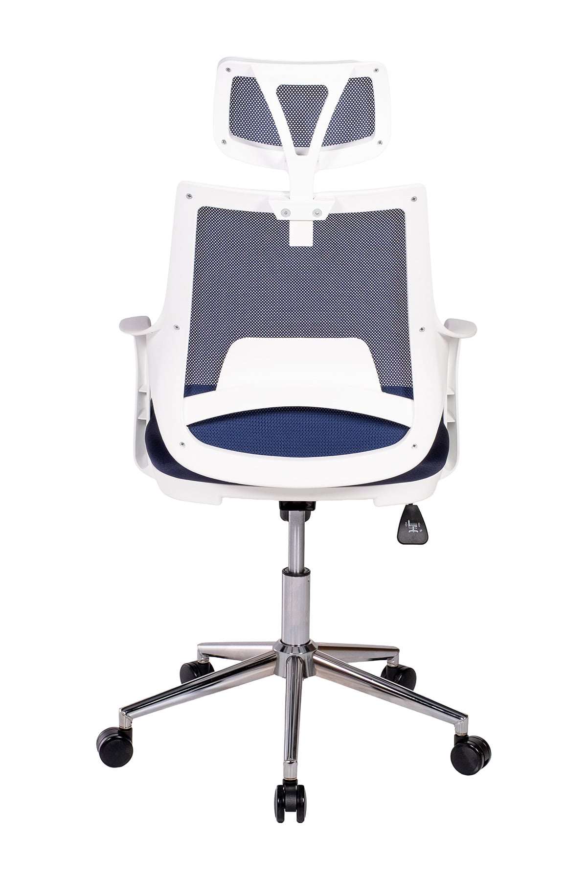 Ofisbazaar Buya Beyaz Fileli Ofis Koltuğu | Ergonomik ve Modern Tasarım Lacivert