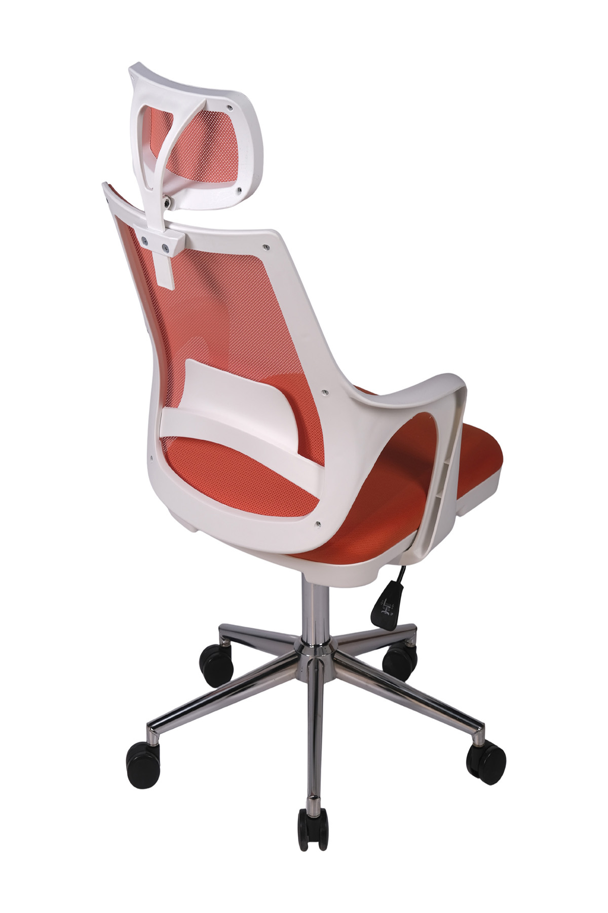 Ofisbazaar Buya Beyaz Fileli Ofis Koltuğu | Ergonomik ve Modern Tasarım Turuncu