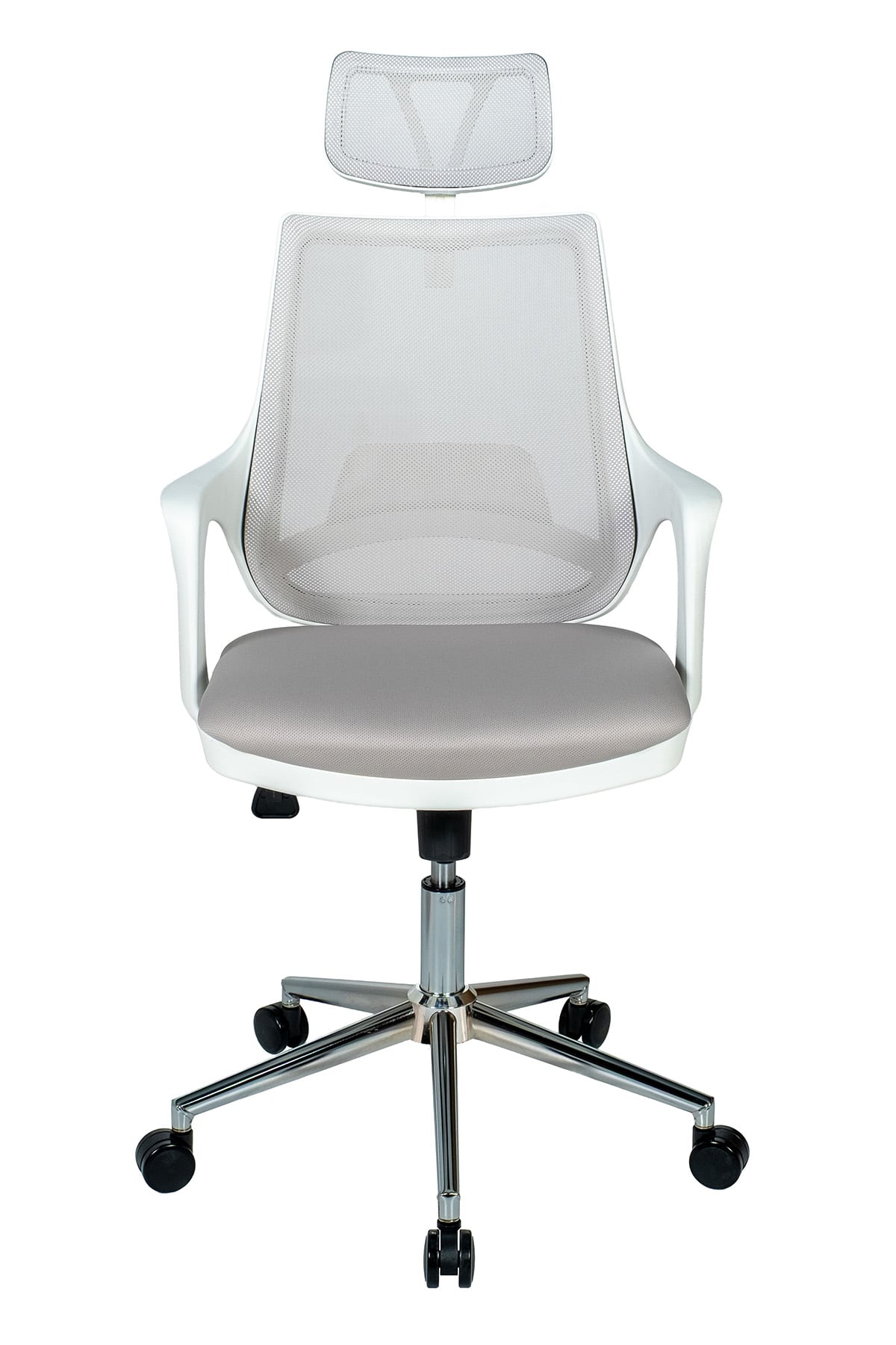 Ofisbazaar Buya Beyaz Fileli Ofis Koltuğu | Ergonomik ve Modern Tasarım Gri