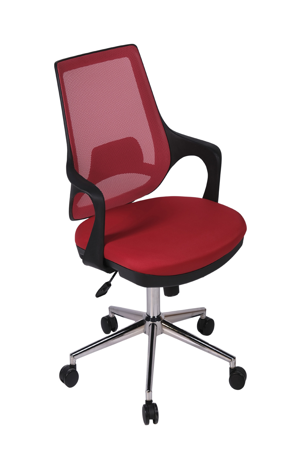 Ofisbazaar Buya Fileli Çalışma Koltuğu | Ergonomik Şef ve Toplantı Koltuğu Kırmızı