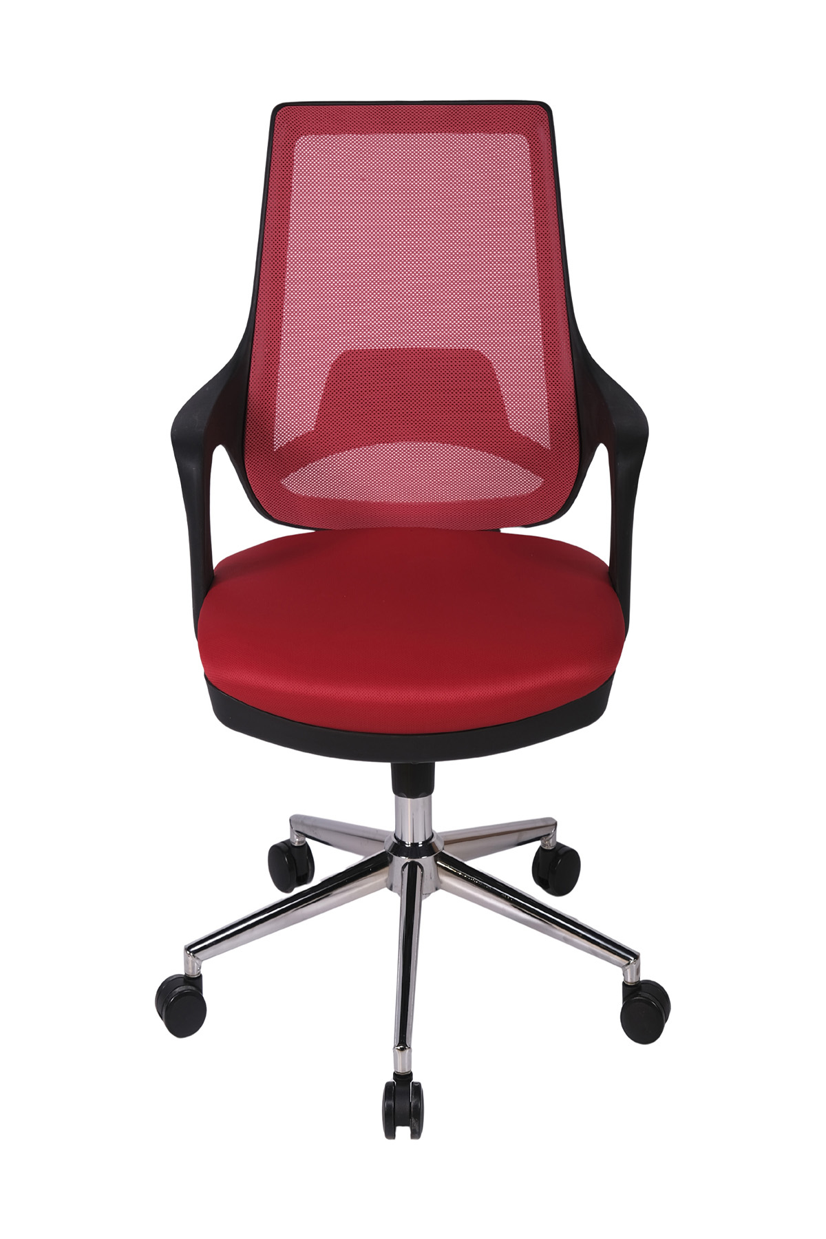 Ofisbazaar Buya Fileli Çalışma Koltuğu | Ergonomik Şef ve Toplantı Koltuğu Kırmızı