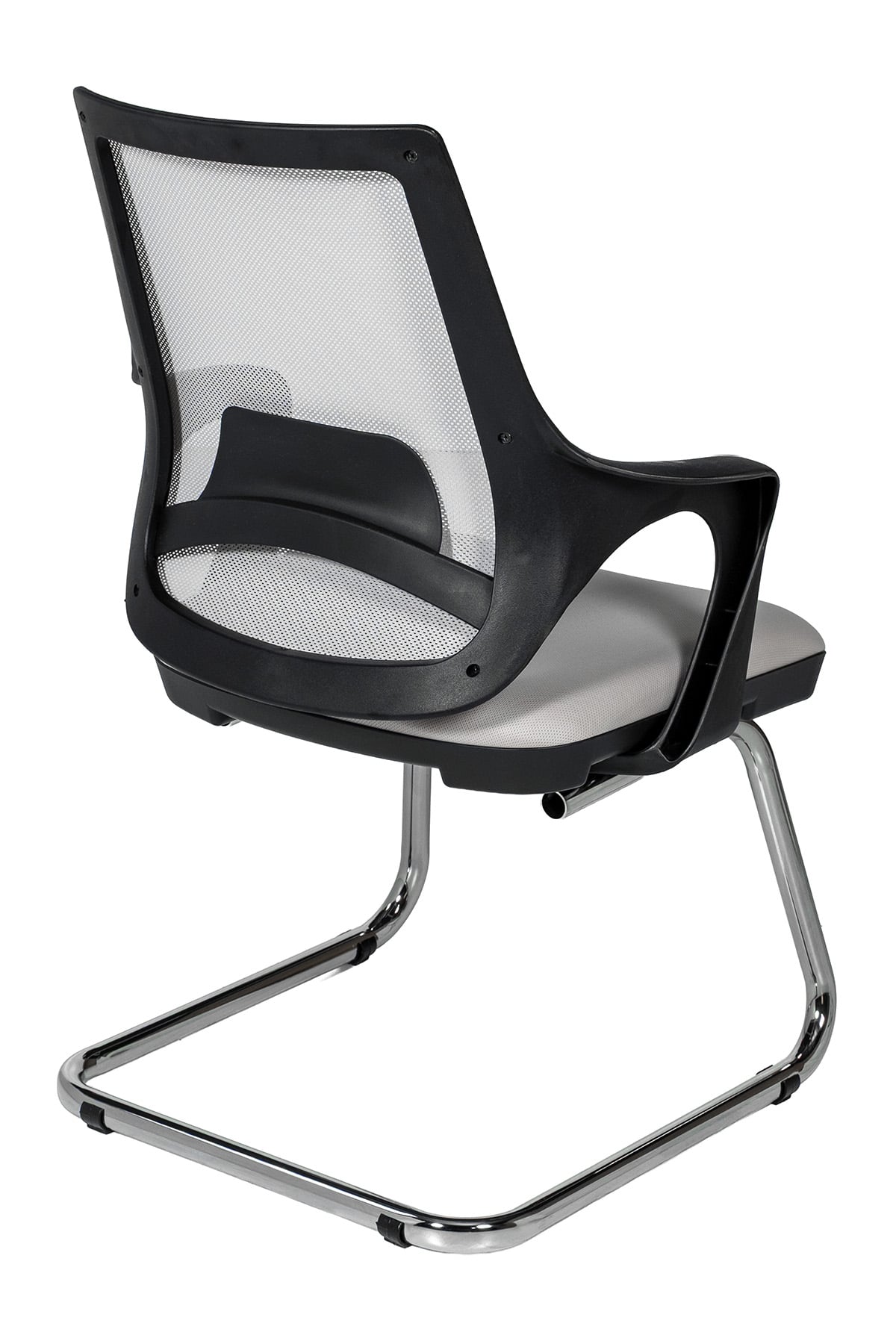 Ofisbazaar Buya Fileli Misafir Koltuğu | Ergonomik Toplantı ve Bekleme Koltuğu Gri