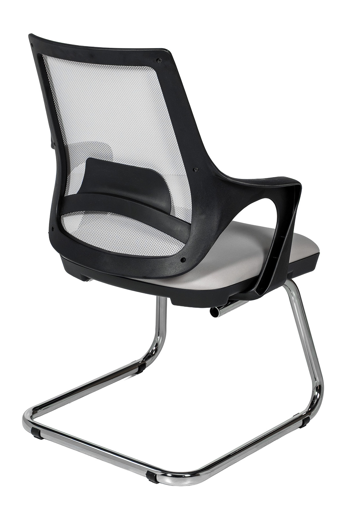 Ofisbazaar Buya Fileli Misafir Koltuğu | Ergonomik Toplantı ve Bekleme Koltuğu Gri