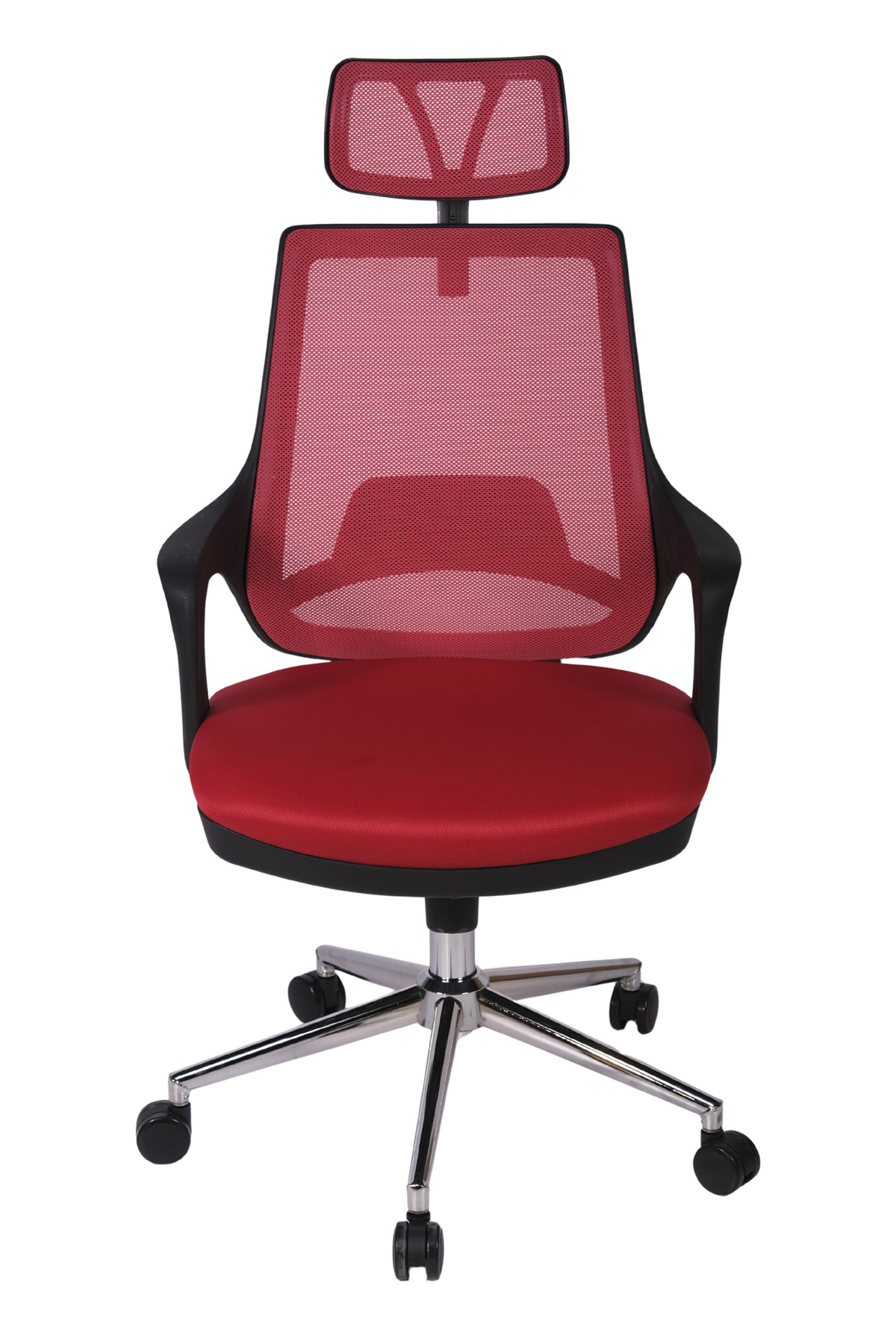 Ofisbazaar Buya Fileli Ofis Koltuğu | Ergonomik ve Modern Tasarım Kırmızı