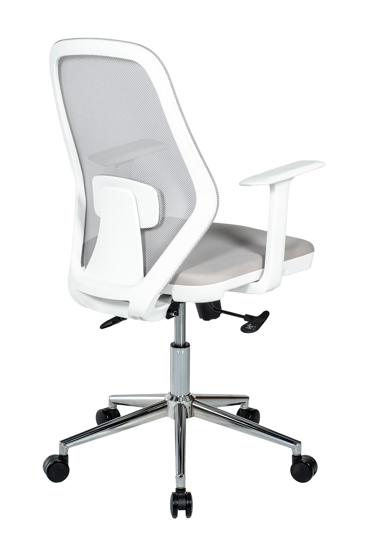 Ofisbazaar Dali Beyaz Fileli Çalışma Koltuğu | Ergonomik Şef ve Toplantı Koltuğu Gri