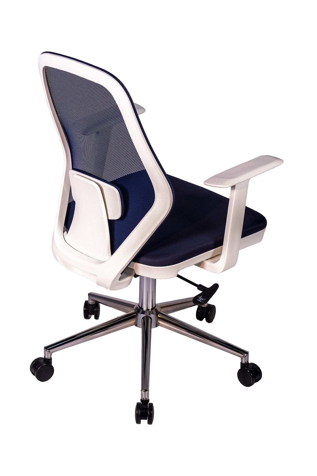 Ofisbazaar Dali Beyaz Fileli Çalışma Koltuğu | Ergonomik Şef ve Toplantı Koltuğu Lacivert