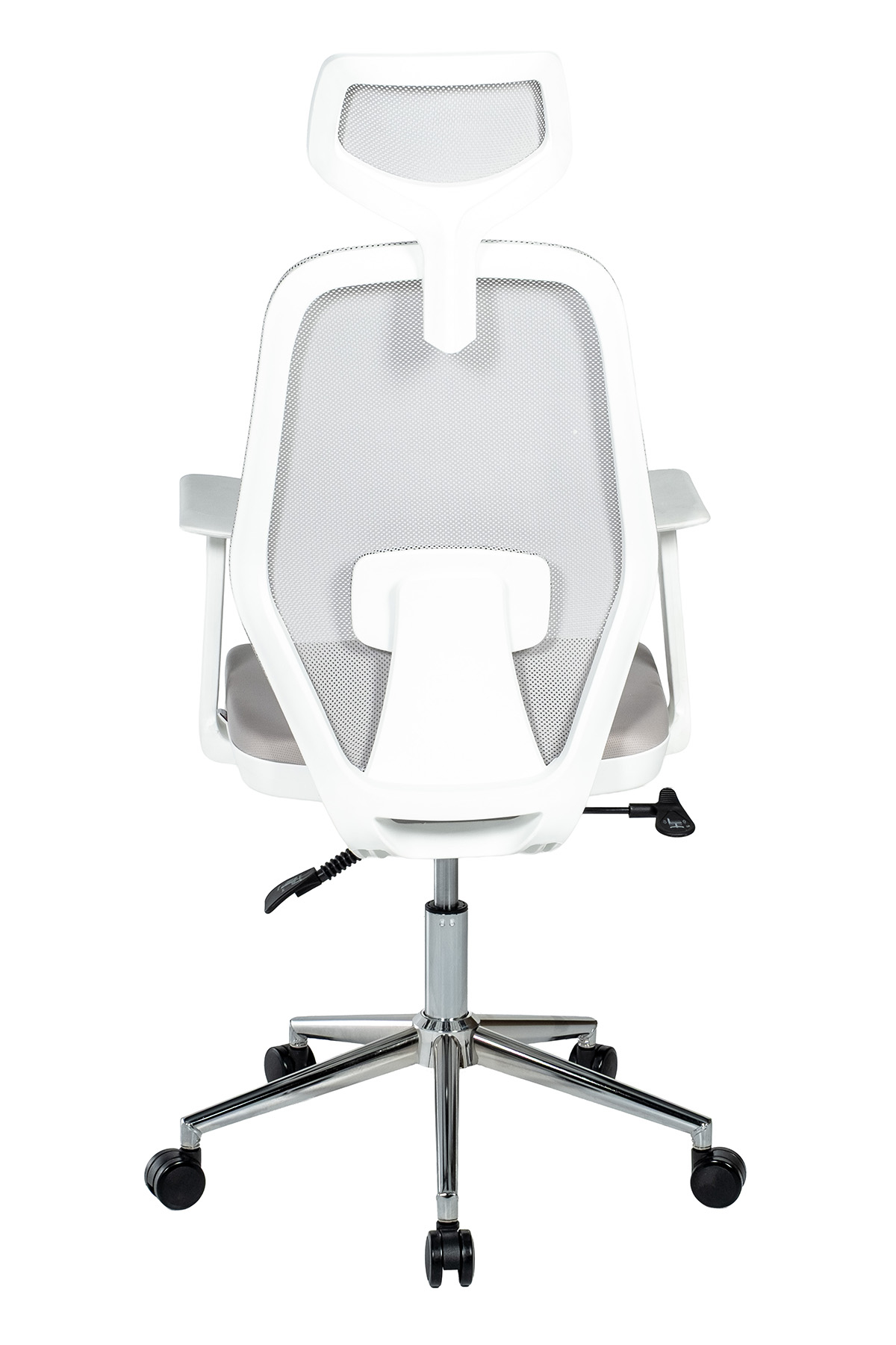 Ofisbazaar Dali Beyaz Fileli Yönetici Koltuğu | Ergonomik Başlıklı Ofis Koltuğu Gri