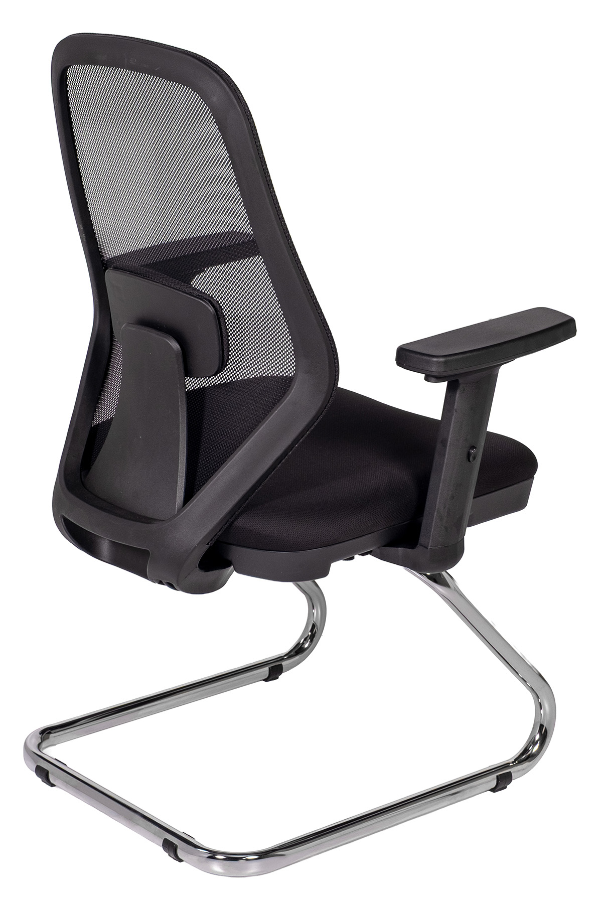 Ofisbazaar Dali Fileli Misafir Koltuğu | Ergonomik Toplantı ve Bekleme Koltuğu Siyah Fileli