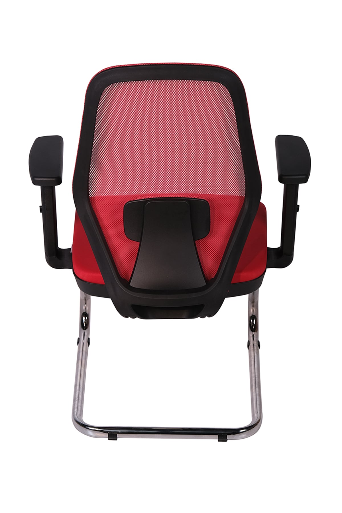 Ofisbazaar Dali Fileli Misafir Koltuğu | Ergonomik Toplantı ve Bekleme Koltuğu Kırmızı