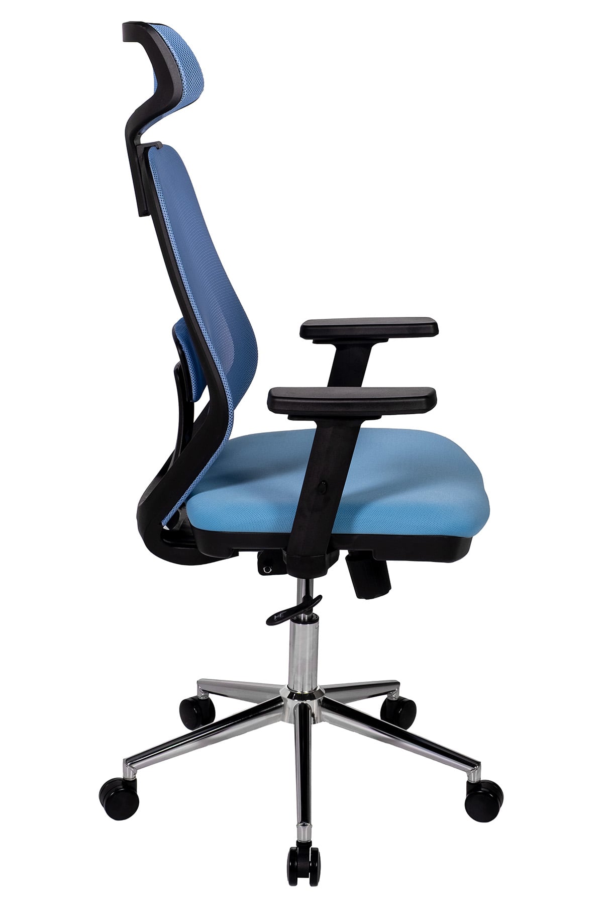 Ofisbazaar Dali Fileli Yönetici Koltuğu | Ergonomik Başlıklı Ofis Koltuğu Açık Mavi
