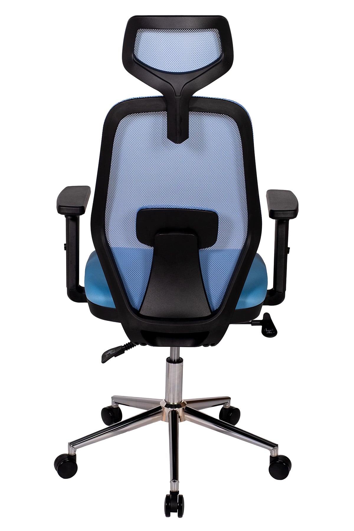 Ofisbazaar Dali Fileli Yönetici Koltuğu | Ergonomik Başlıklı Ofis Koltuğu Açık Mavi