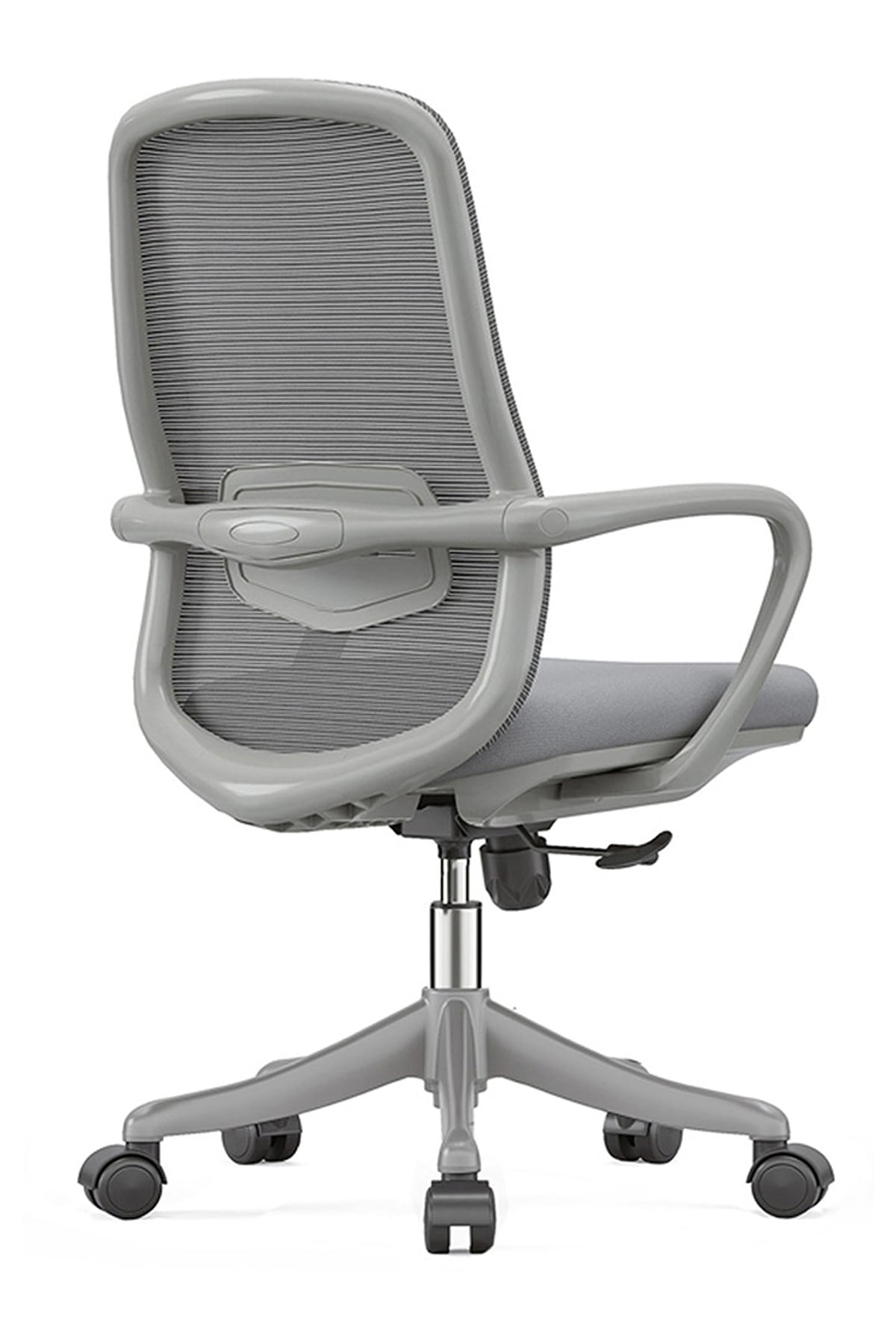 Ofisbazaar Lavander Fileli Çalışma Koltuğu | Ergonomik Şef ve Toplantı Koltuğu Gri