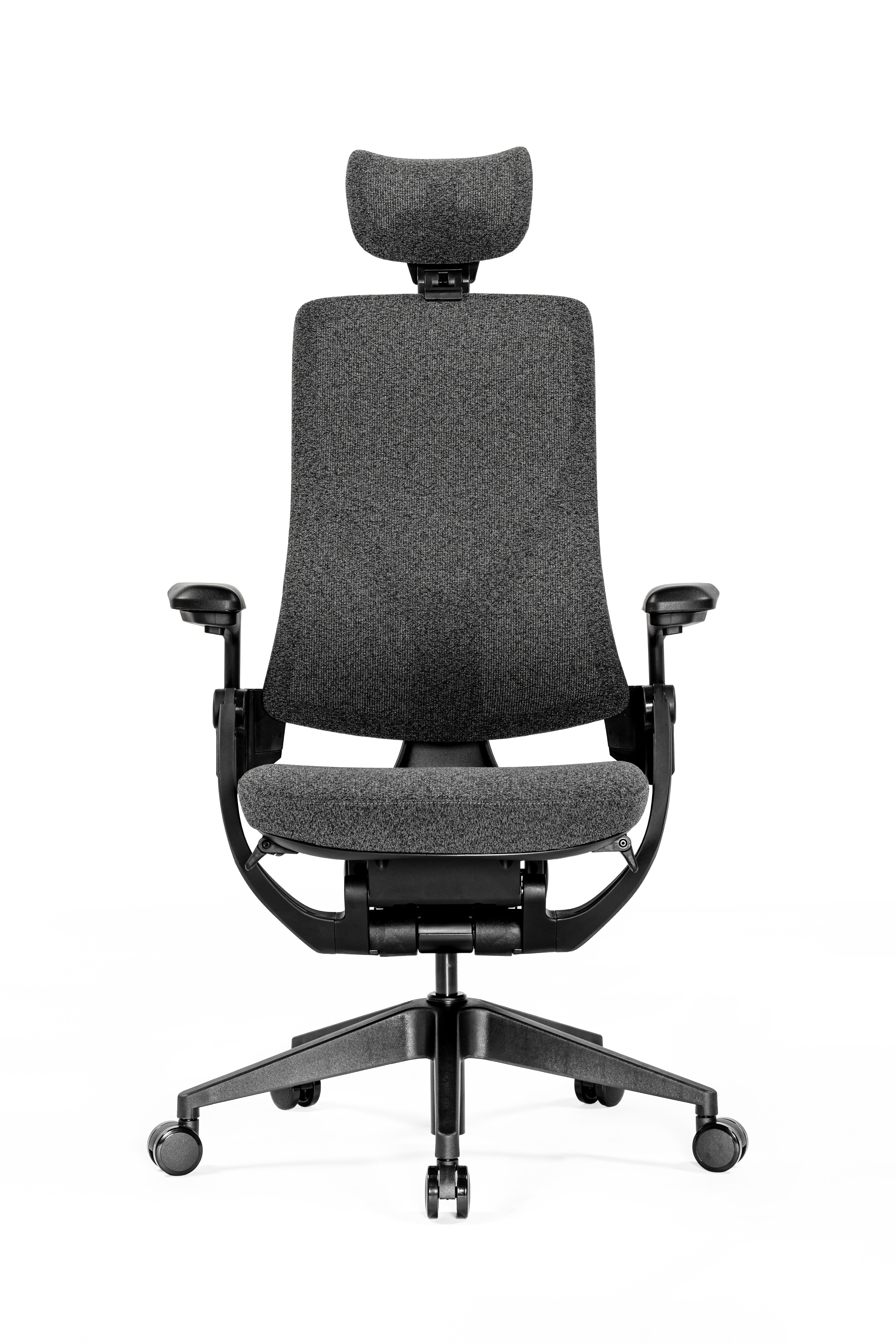 Ofisbazaar SKY Ergonomik Yönetici Koltuğu|Ayarlanabilir Başlıklı, Konforlu Ofis Koltuğu Koyu Gri
