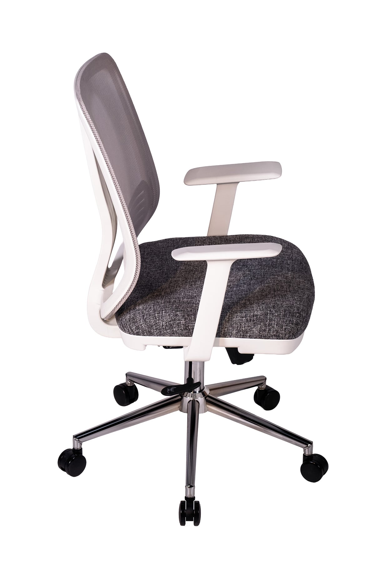 Ofisbazaar UP Beyaz Fileli Çalışma Koltuğu | Ergonomik Şef ve Toplantı Koltuğu Desenli Gri